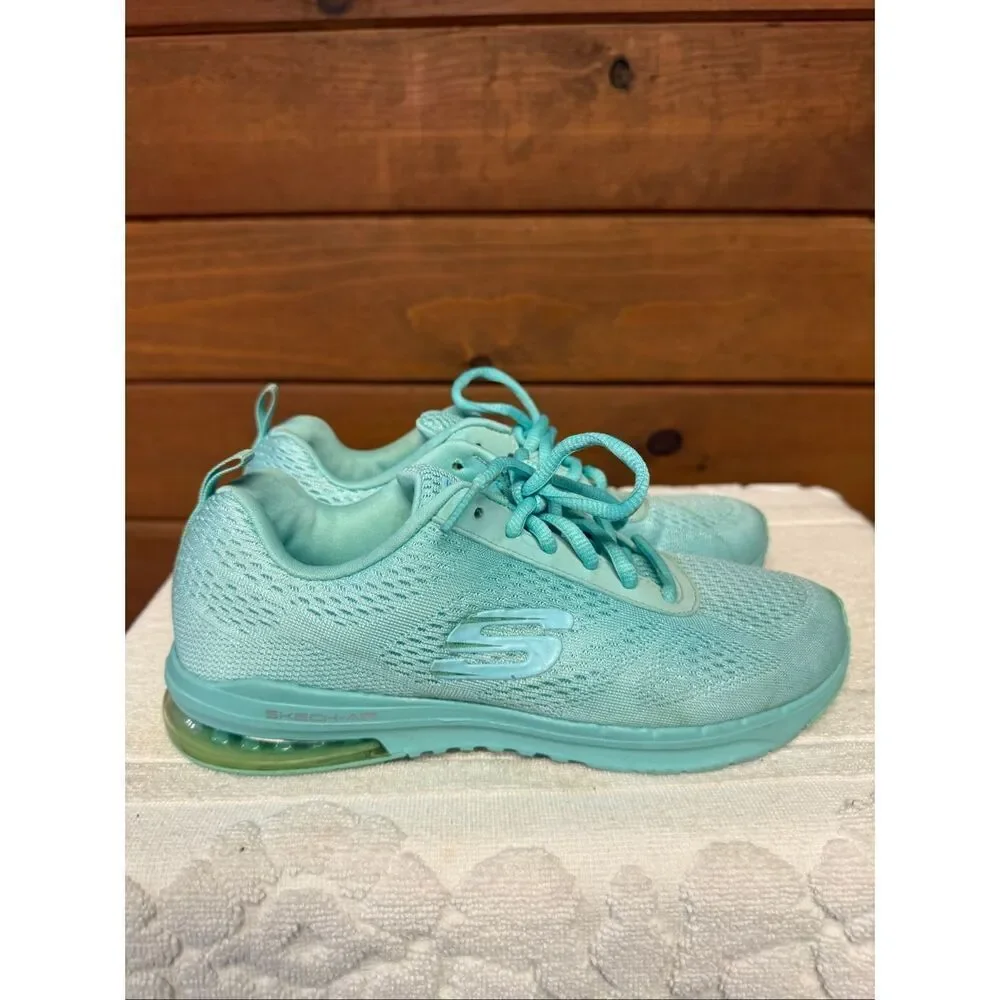Skechers Womens Skech Air Infinity 12176 Green Running Shoes Sneakers Size 7
